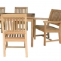 set 150 --41 x 71 inch rectangular dining table (tb-l039) with avalon armchairs (ch-0103) & avalon side chairs (ch-0104)